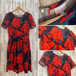 2XL LuLaRoe Amelia Floral Dress with Pockets